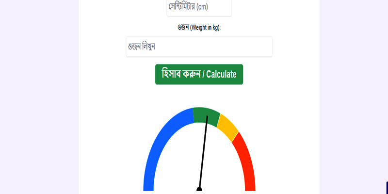 বিএমআই ক্যালকুলেটর
